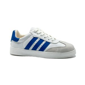کفش و کتانی زنانه و دخترانه مدل آدیداس سامبا ADIDAS_SAMBA رنگ سفید آبی کد A310