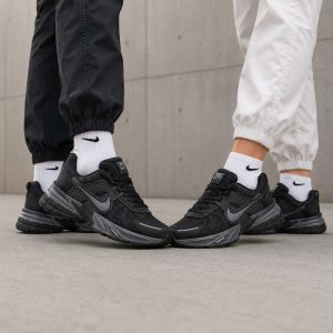 کفش و کتانی اسپرت مردانه و زنانه مدل نایک کوشلون NIKE V2K رنگ مشکی طوسی کد 41832