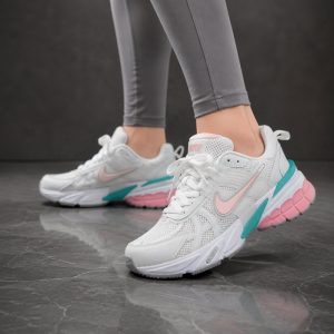 کفش و کتانی اسپرت زنانه مدل نایک کوشلون NIKE V2K رنگ سفید صورتی کد 41826