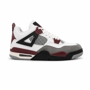 کفش و کتانی مردانه ساقدار مدل جردن NIKE AIR JORDAN 4 رنگ سفید طوسی کد 2134