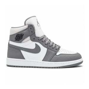 کفش و کتانی مردانه و زنانه ساقدار مدل NIKE JORDAN 1 رنگ سفید طوسی کد 2121