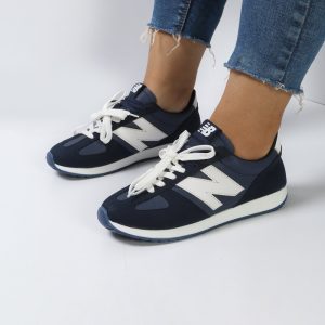 کفش و کتانی زنانه مدل نیوبالانس NEWBALANCE رنگ کرم سرمه ای کد M1473