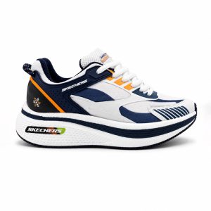 کفش و کتانی مردانه مدل اسکیچرز SKECHERS رنگ سفید سرمه ای کد 40012