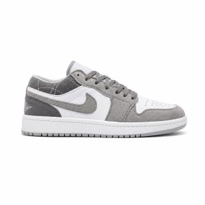 کفش و کتانی مردانه مدل NIKE AIR JORDAN 1 رنگ سفید طوسی کد 2288