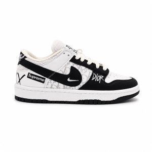کفش و کتانی مردانه مدل نایک دیور NIKE DIOR رنگ مشکی سفید کد 30070