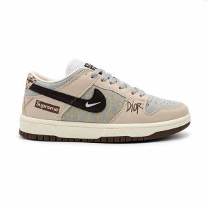 کفش و کتانی مردانه مدل نایک دیور NIKE DIOR رنگ کرم کد 30073