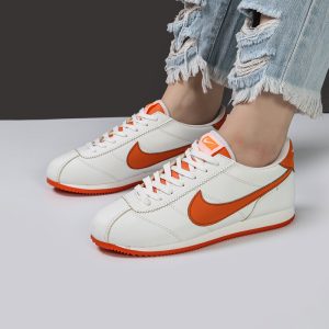 کفش و کتانی زنانه و دخترانه مدل نایک NIKE رنگ سفید نارنجی کد 41390