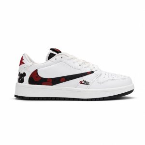 کفش و کتانی مردانه مدل نایک ترویس NIKE TRAVIS رنگ سفید مشکی کد 30197