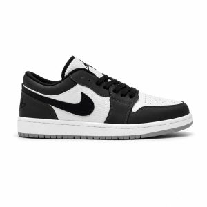 کفش و کتانی مردانه مدل NIKE AIR JORDAN 1 رنگ سفید طوسی کد 30192